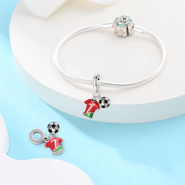 football series 925 silver plated soccer ball champion cup charms beads fit 3mm 925 original bracelets diy souvenir jewelry