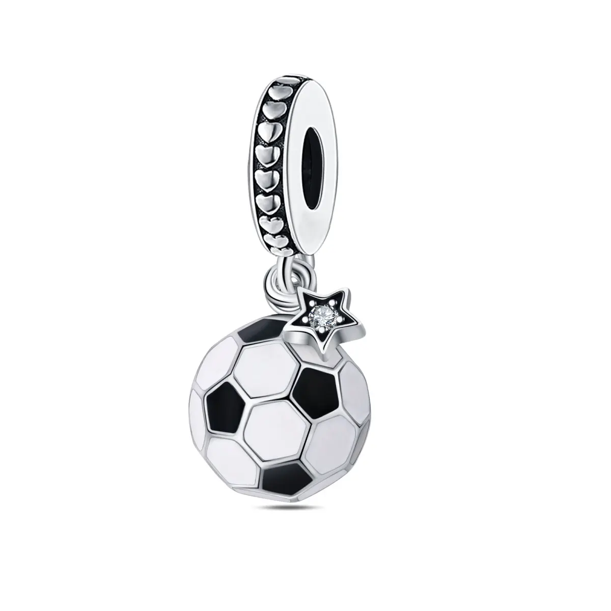 Football Series 925 Silver Plated Soccer Ball Champion Cup Charms Beads Fit 3mm 925 Original Bracelets DIY Souvenir Jewelry-1