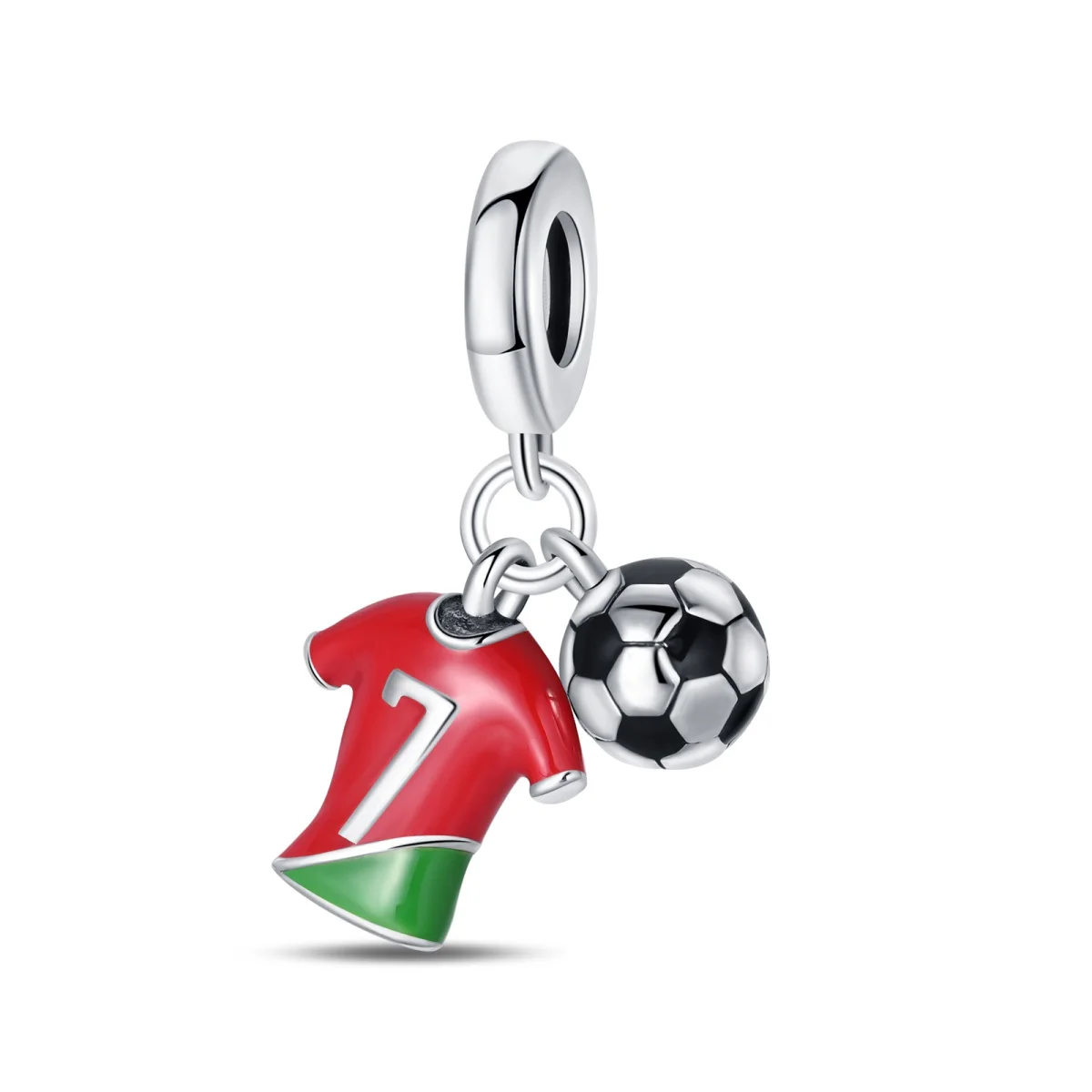 Football Series 925 Silver Plated Soccer Ball Champion Cup Charms Beads Fit 3mm 925 Original Bracelets DIY Souvenir Jewelry-11