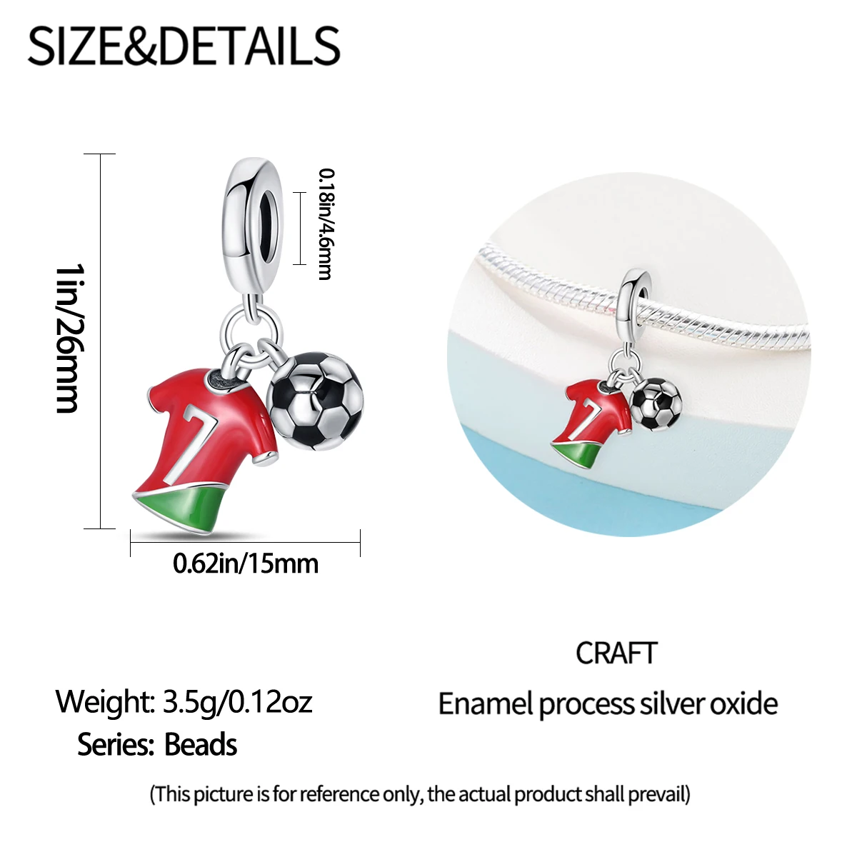 Football Series 925 Silver Plated Soccer Ball Champion Cup Charms Beads Fit 3mm 925 Original Bracelets DIY Souvenir Jewelry-13