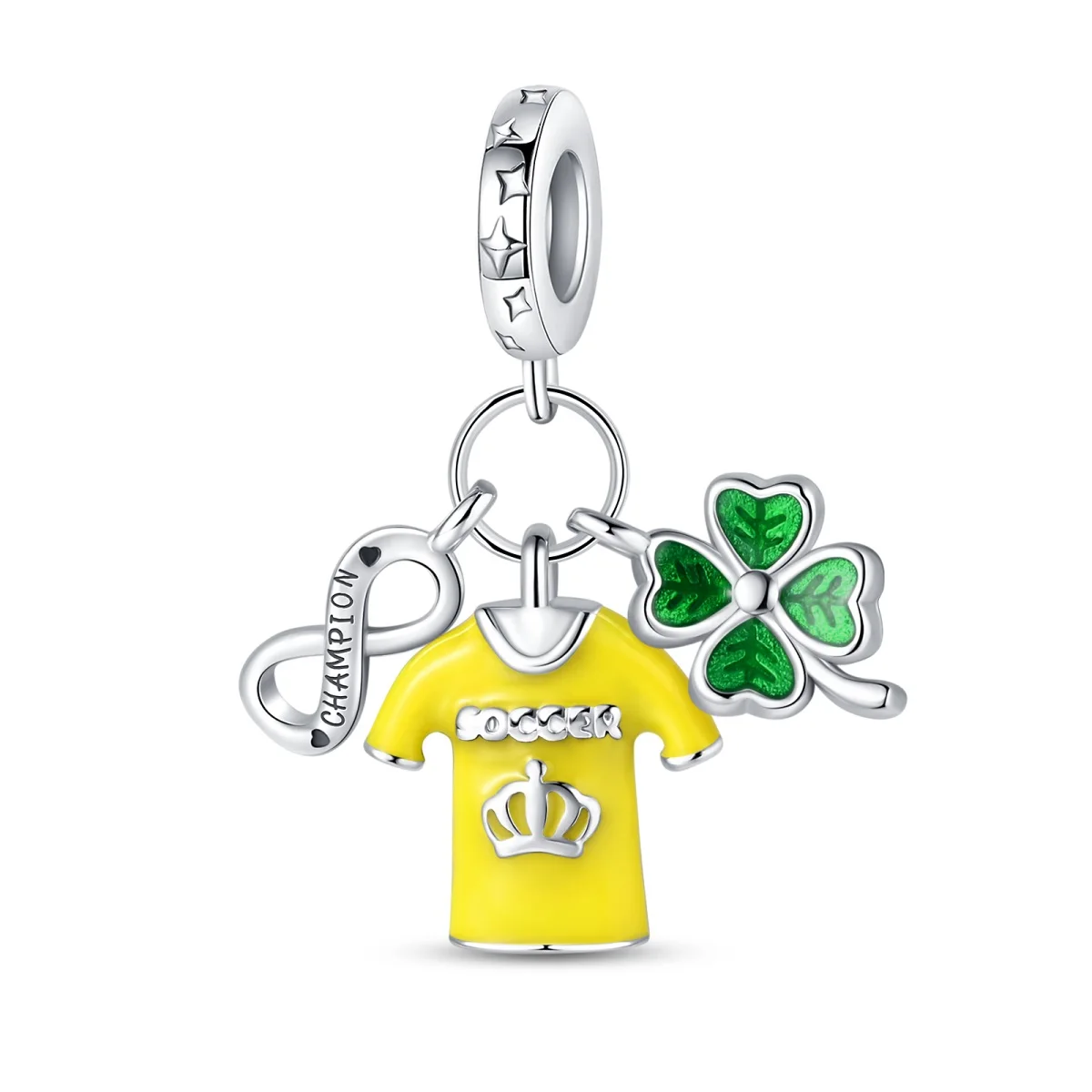 Football Series 925 Silver Plated Soccer Ball Champion Cup Charms Beads Fit 3mm 925 Original Bracelets DIY Souvenir Jewelry-20