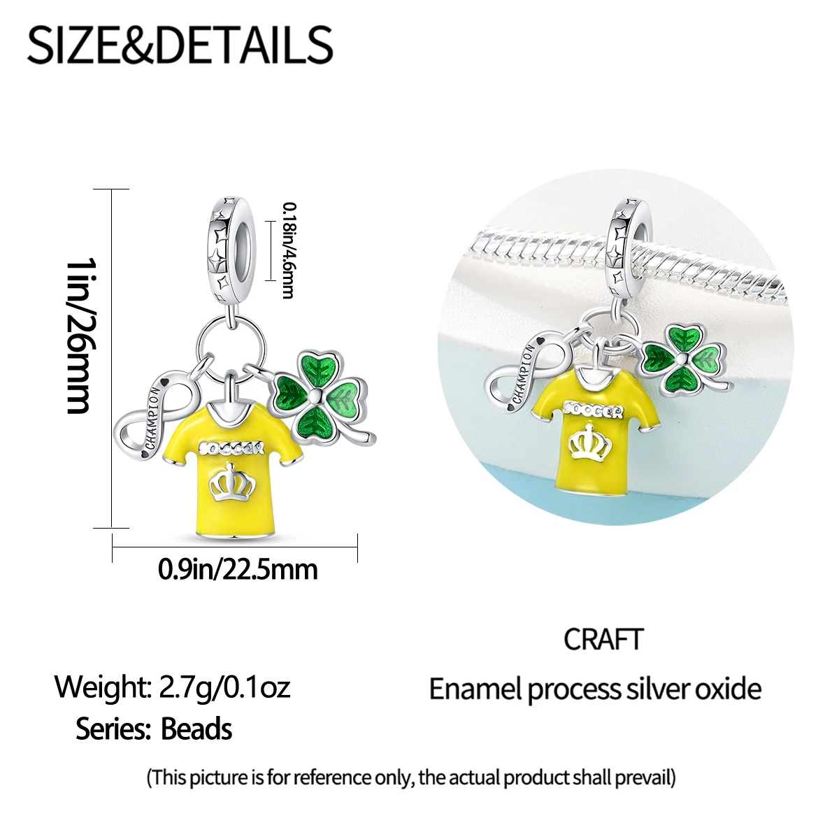 Football Series 925 Silver Plated Soccer Ball Champion Cup Charms Beads Fit 3mm 925 Original Bracelets DIY Souvenir Jewelry-22
