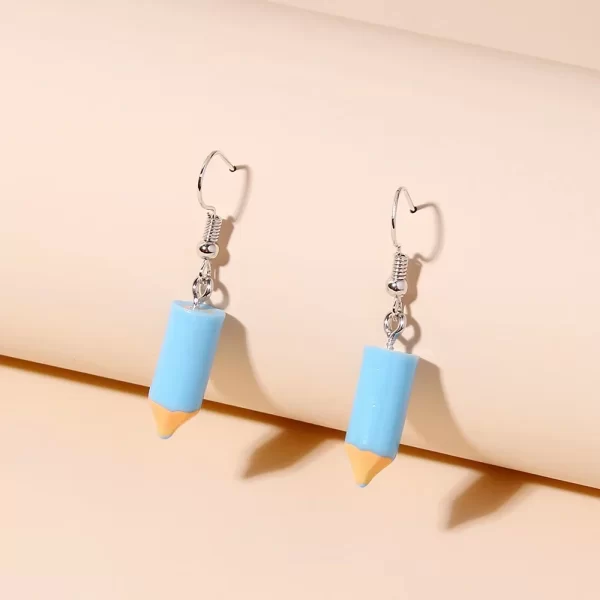 10pcs 7*16mm color simulation pencil head charms for diy decoration earrings necklace fashion jewelry accessories