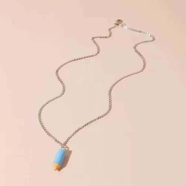10pcs 7*16mm color simulation pencil head charms for diy decoration earrings necklace fashion jewelry accessories