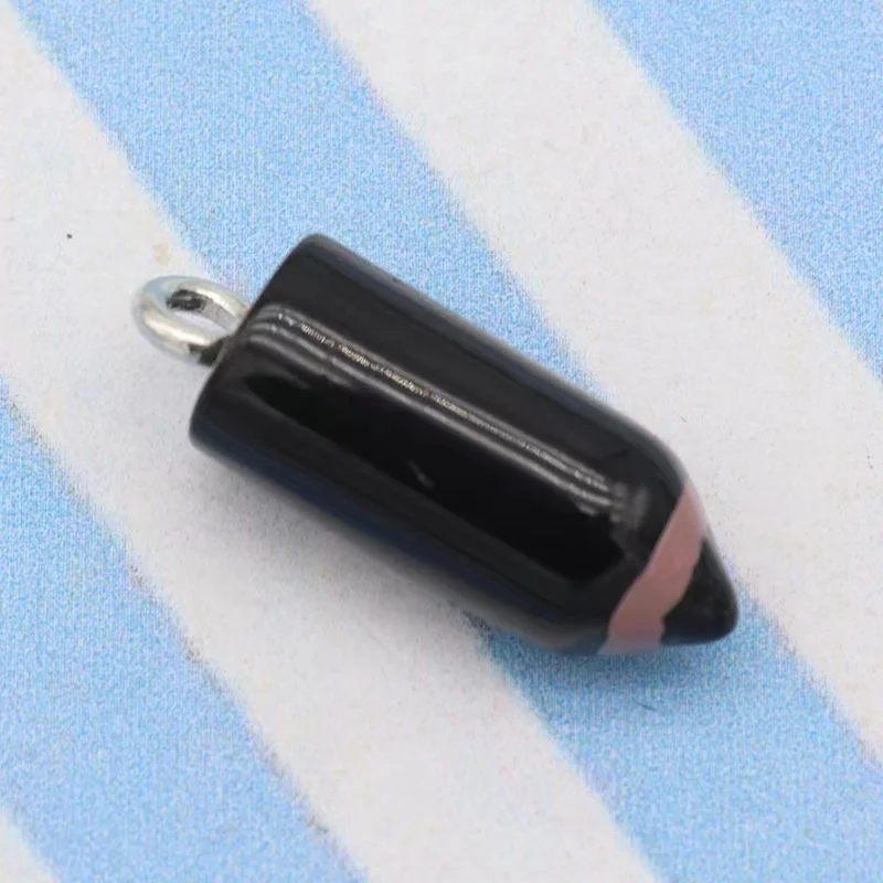 10pcs 7*16mm Color Simulation Pencil Head Charms For DIY Decoration Earrings Necklace Fashion Jewelry Accessories-7