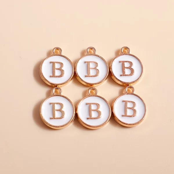 10pcs cute mini white alphabet 26 letters charms pendants for diy name jewelry necklace bracelet earrings happy birthday gifts