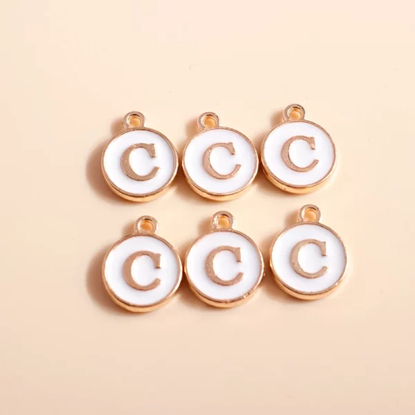 10pcs cute mini white alphabet 26 letters charms pendants for diy name jewelry necklace bracelet earrings happy birthday gifts