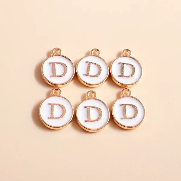 10pcs cute mini white alphabet 26 letters charms pendants for diy name jewelry necklace bracelet earrings happy birthday gifts