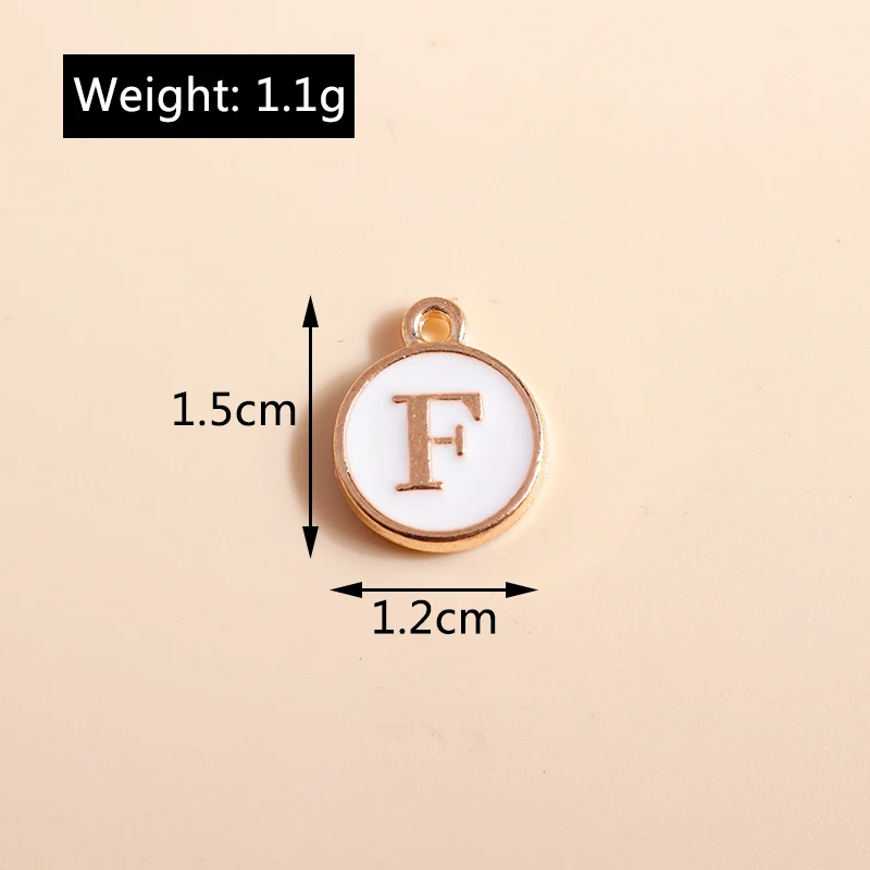 10pcs Cute Mini White Alphabet 26 Letters Charms Pendants for DIY Name Jewelry Necklace Bracelet Earrings Happy Birthday Gifts-4