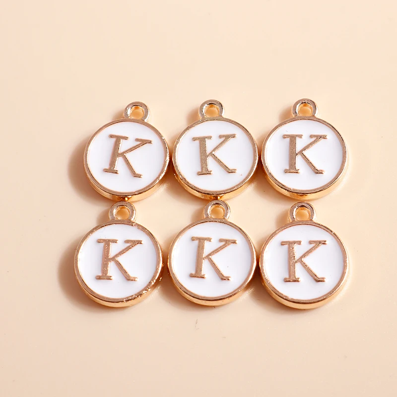 10pcs Cute Mini White Alphabet 26 Letters Charms Pendants for DIY Name Jewelry Necklace Bracelet Earrings Happy Birthday Gifts-9