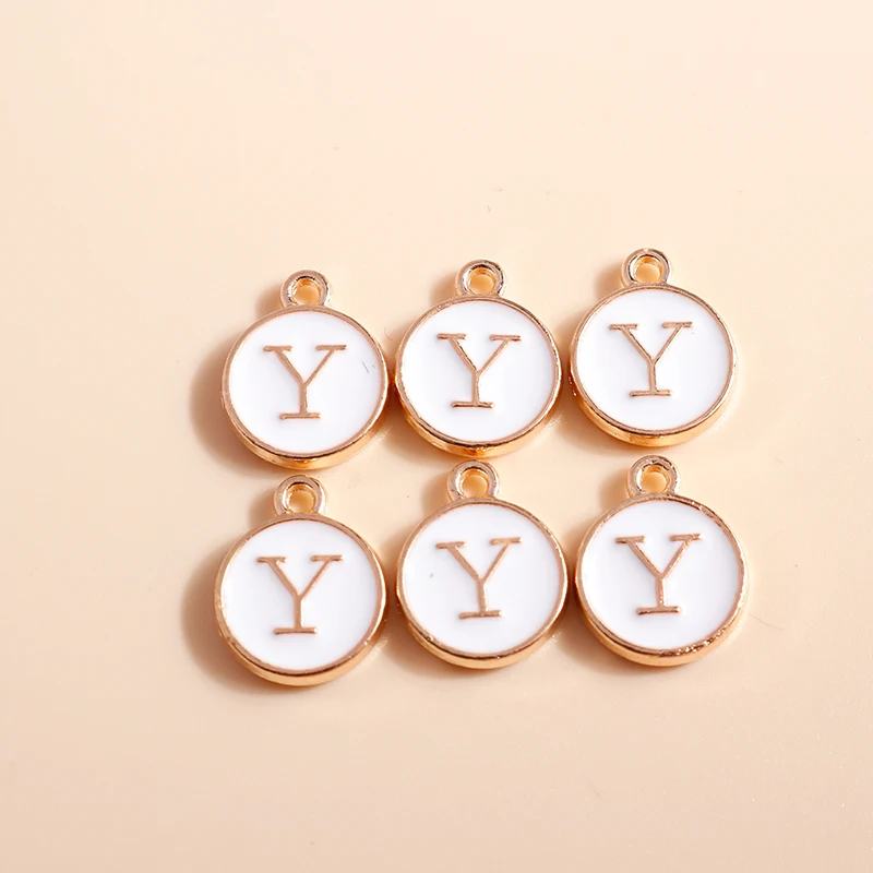 10pcs Cute Mini White Alphabet 26 Letters Charms Pendants for DIY Name Jewelry Necklace Bracelet Earrings Happy Birthday Gifts-15