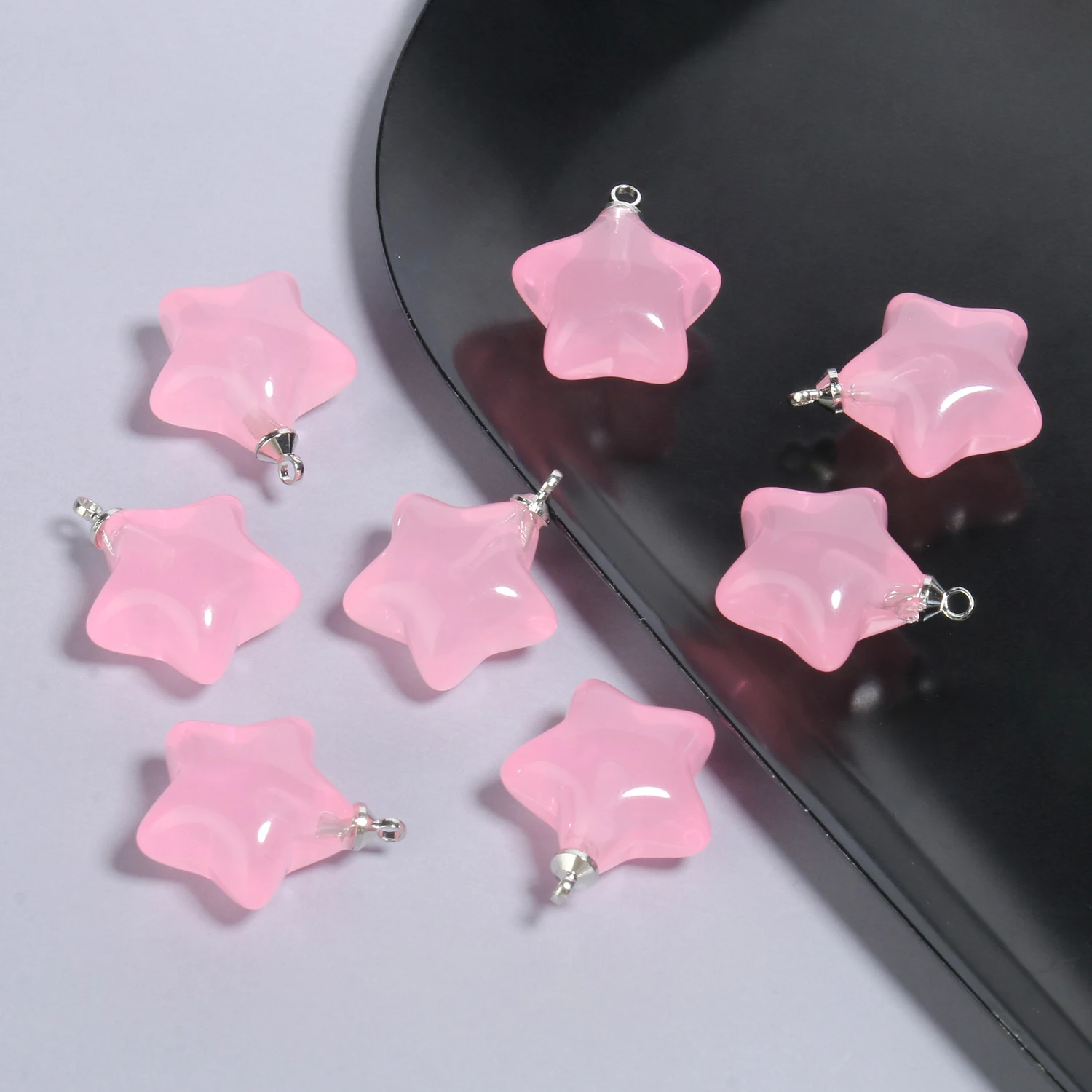 10pcs/lot Mix Candy Color Star Pendants 20.5x15mm Acrylic Charms Beads Pendant for Jewelry Necklace Bracelet Earring Crafting-4 10pcs/lot Mix Candy Color Star Pendants 20.5x15mm Acrylic Charms Beads Pendant for Jewelry Necklace Bracelet Earring Crafting-4