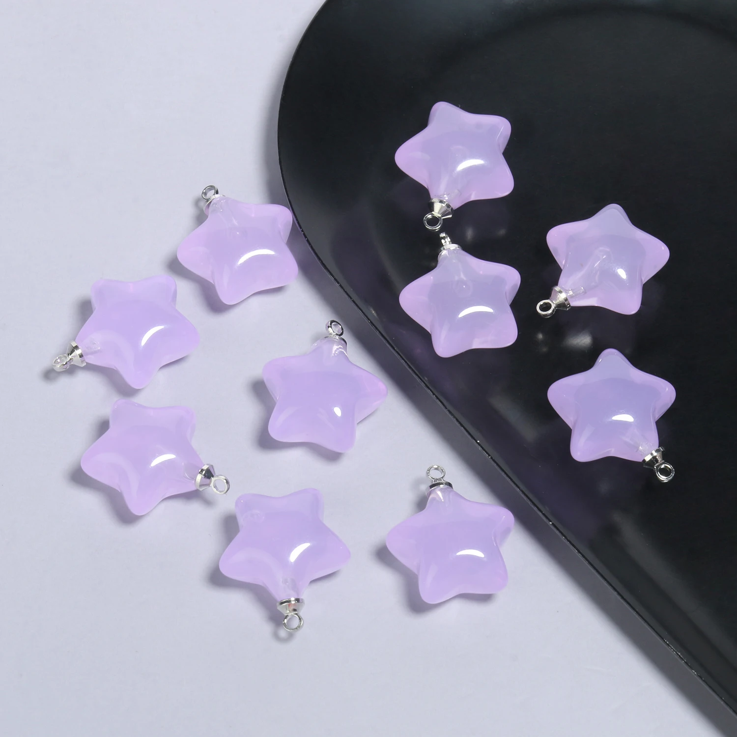 10pcs/lot Mix Candy Color Star Pendants 20.5x15mm Acrylic Charms Beads Pendant for Jewelry Necklace Bracelet Earring Crafting-10 10pcs/lot Mix Candy Color Star Pendants 20.5x15mm Acrylic Charms Beads Pendant for Jewelry Necklace Bracelet Earring Crafting-10