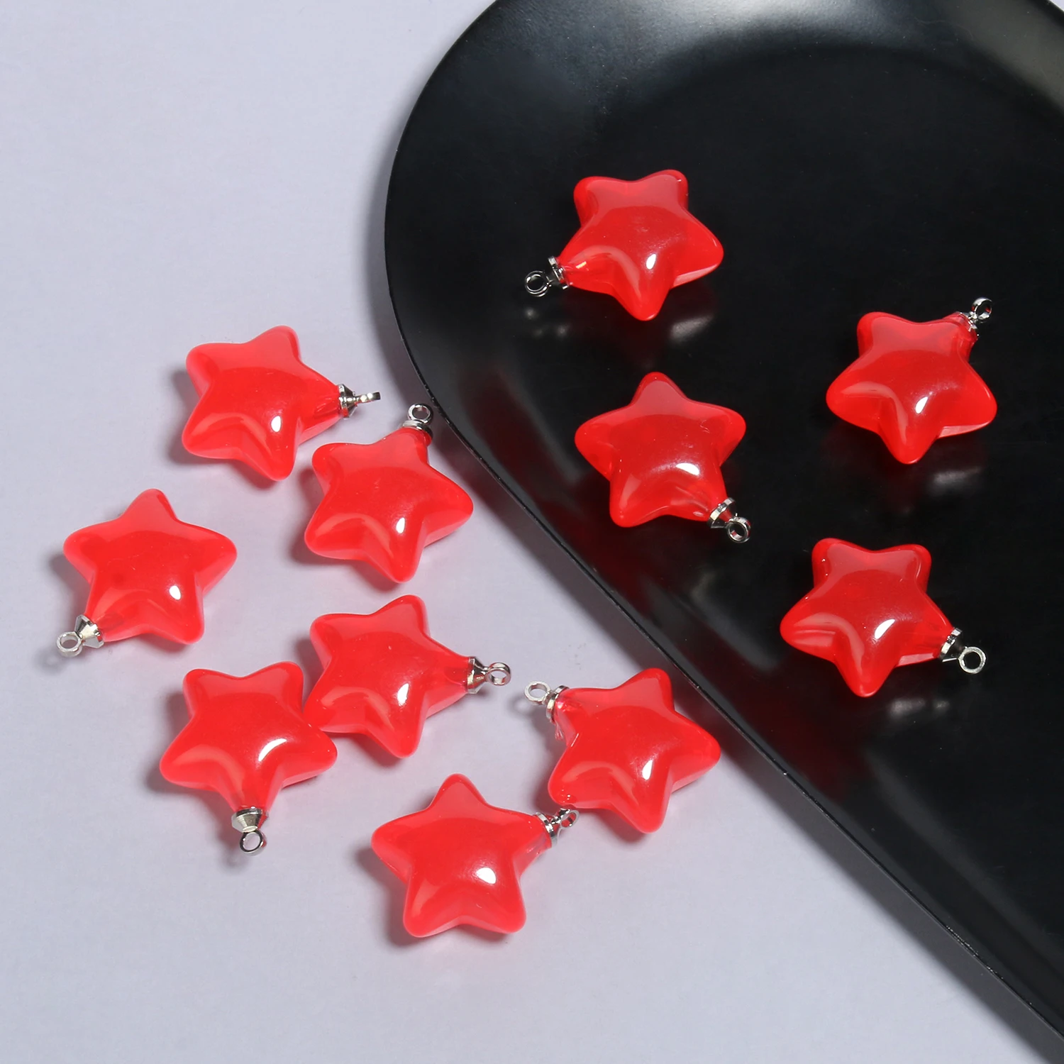 10pcs/lot Mix Candy Color Star Pendants 20.5x15mm Acrylic Charms Beads Pendant for Jewelry Necklace Bracelet Earring Crafting-13 10pcs/lot Mix Candy Color Star Pendants 20.5x15mm Acrylic Charms Beads Pendant for Jewelry Necklace Bracelet Earring Crafting-13