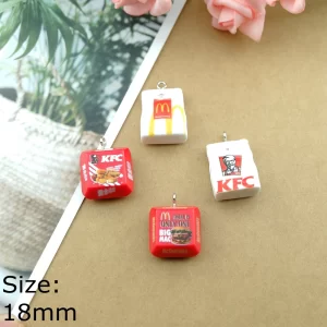 cute hamburg charms earring bracelets jewelry making diy pendants wholesale bulk
