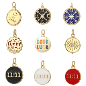 bohemian pendant charms for jewelry making diy woman necklace bracelet earrings gold color lucky charm accessories dijes