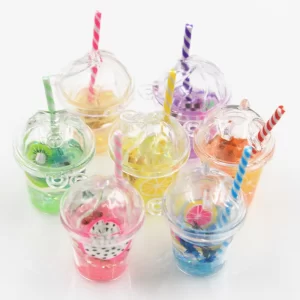 5pcs charms fruit juice orange kiwi grape lemon dragon fruit banana pendant craft making findings jewelry diy earrings necklace