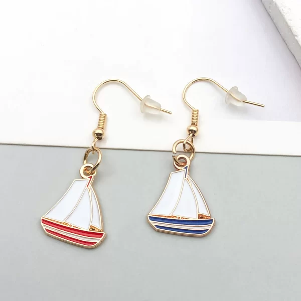10pcs diy jewelry charms nautical theme anchor sailboat lifebuoy pendants for bracelet necklace earrings making accessories