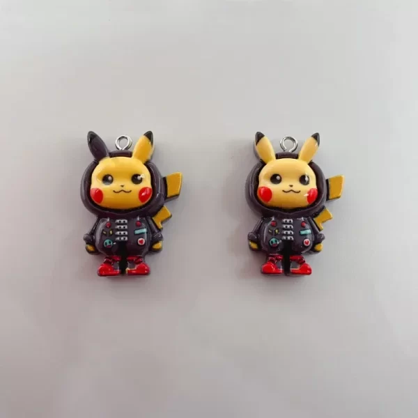 10pcs cartoon resin charm cute earring pendant keychain necklace jewelry accessories for diy making crafts