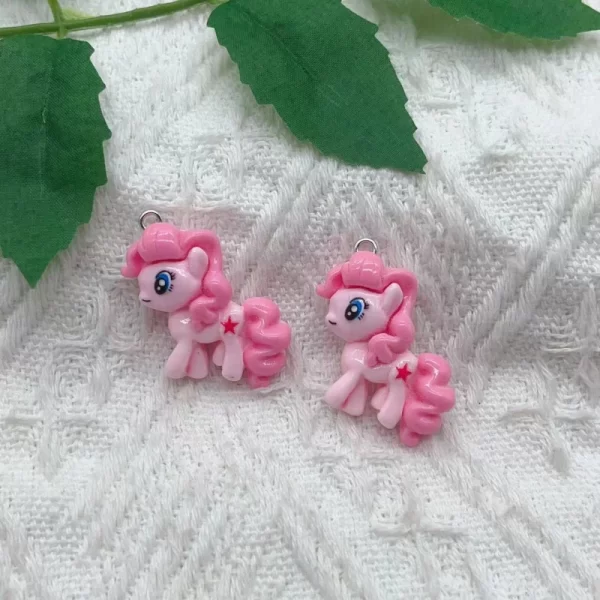 10pcs resin animal charm pendant necklace keychain diy handmade keychain necklace cute earrings charm