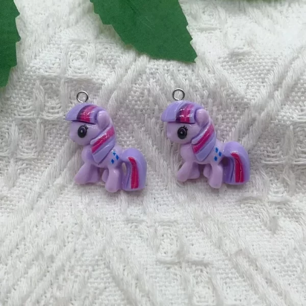 10pcs resin animal charm pendant necklace keychain diy handmade keychain necklace cute earrings charm