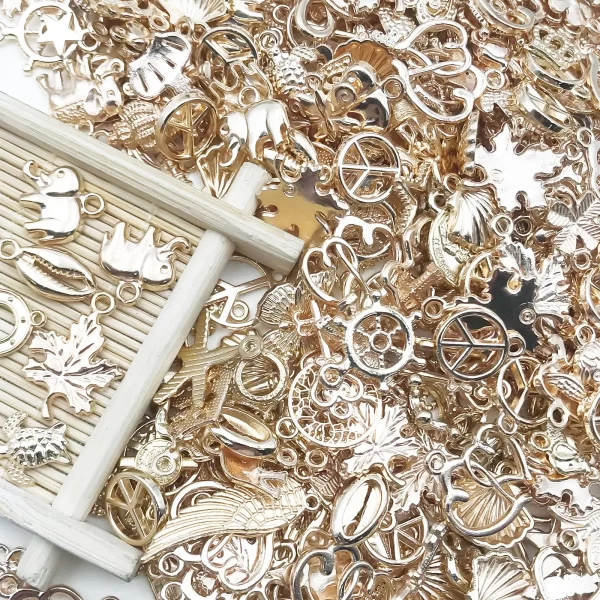 randomly mix 20/30/50pcs metal alloy charms pendants beads for diy handmade bracelets, neacklaces, earrings, diy jewelry making