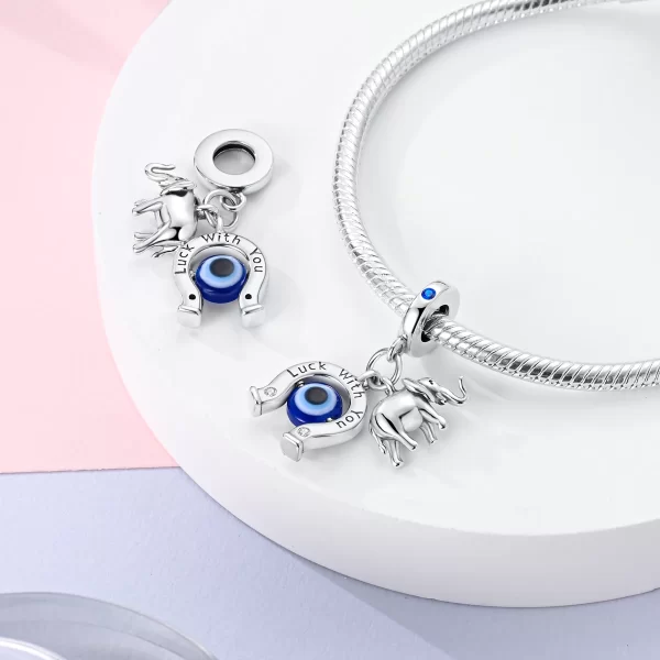 charm silver 925 beads blue series fit bracelet charms diy original fashion pendants for jewelry maing