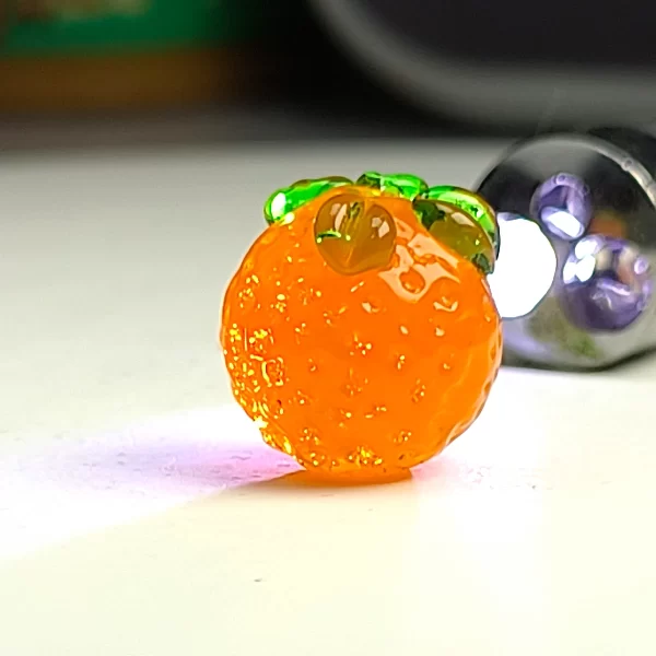 1.3cm orange sand sugar orange czech glass beads for diy bracelet keychain necklace gifts accessories