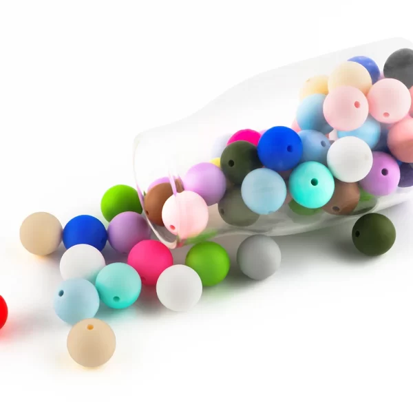 50pcs 9/12/15mm round silicone beads bulk silicone spacer bead for making bracelets diy bracelets necklaces jewelry accessories