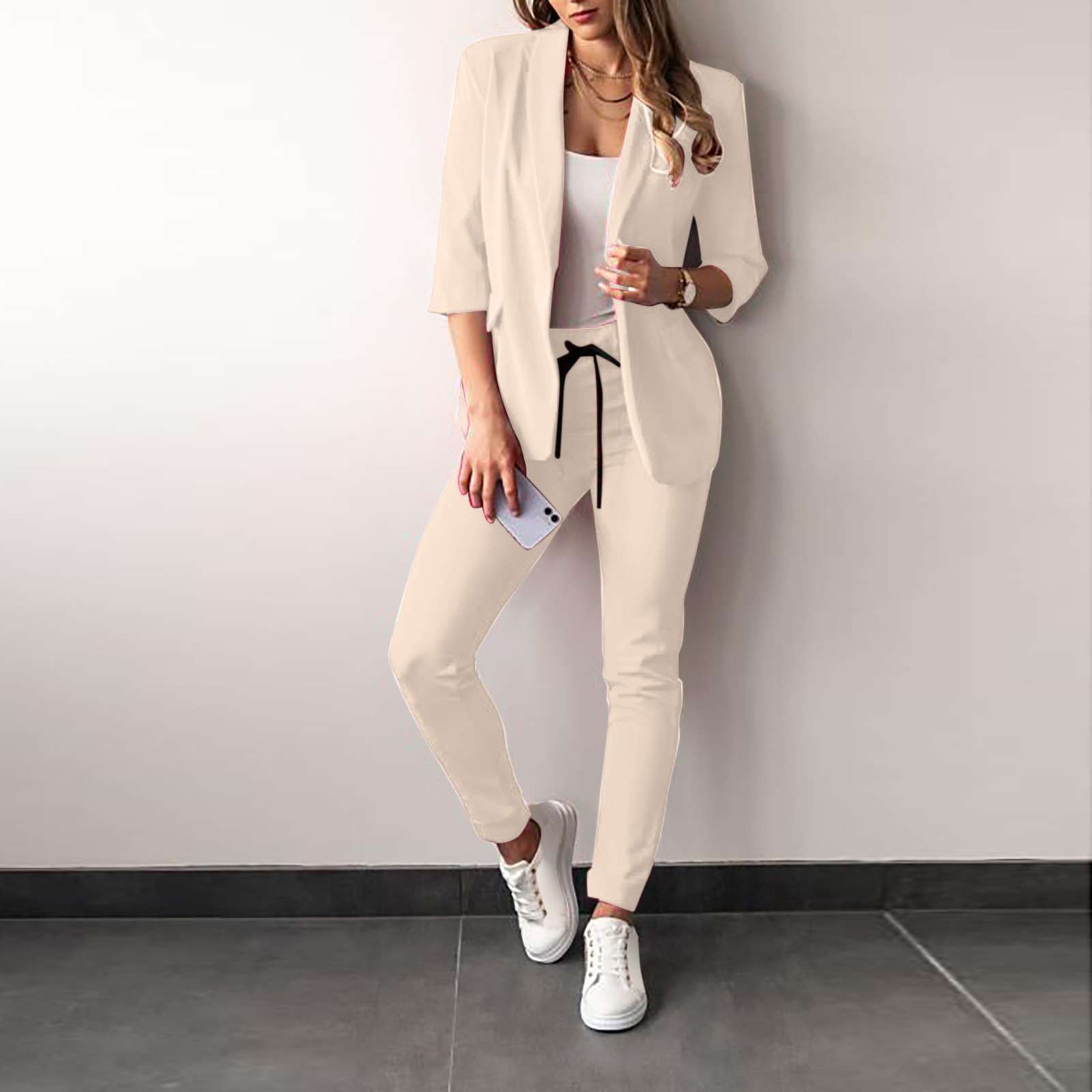 Ladies Fashion OL Suit Trousers Suit-5