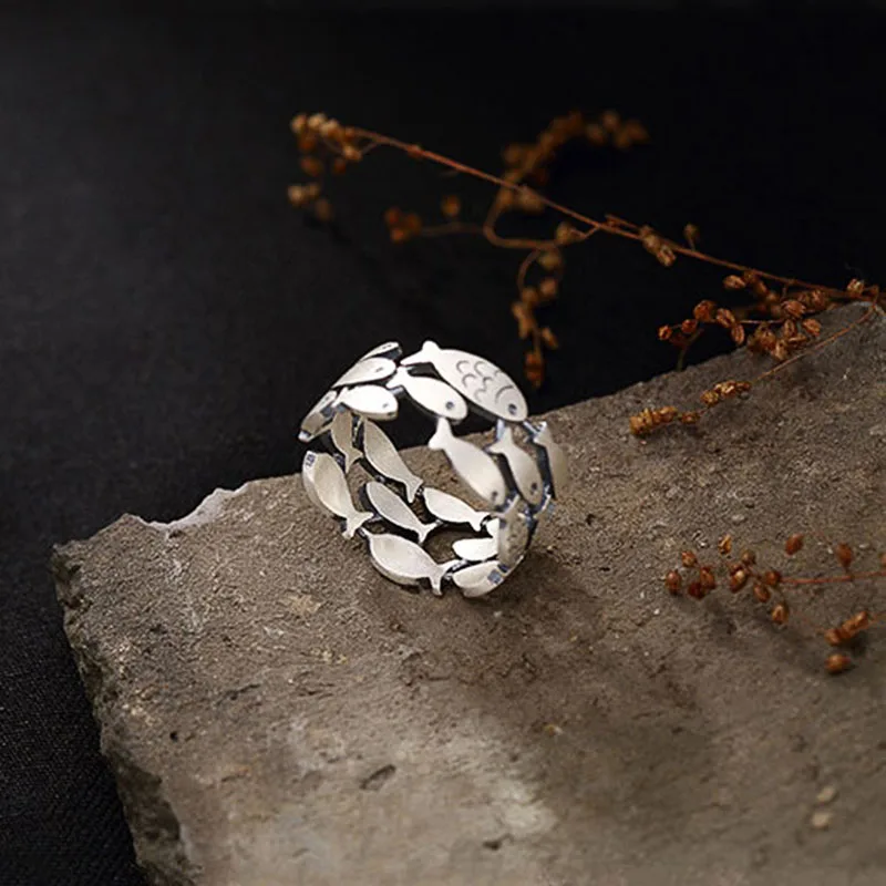 CAOSHI Delicate Fish Rings for Women Metallic Style Finger-ring Statement Jewelry Exquisite Fashionable Design Accessories Gift-5 CAOSHI Delicate Fish Rings for Women Metallic Style Finger-ring Statement Jewelry Exquisite Fashionable Design Accessories Gift-5