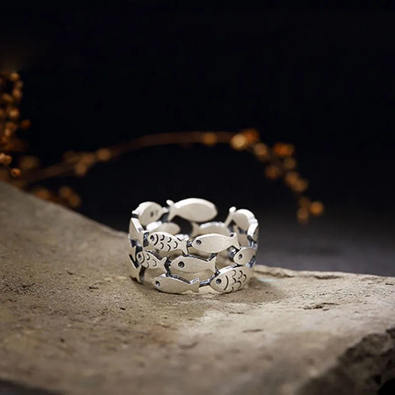 CAOSHI Delicate Fish Rings for Women Metallic Style Finger-ring Statement Jewelry Exquisite Fashionable Design Accessories Gift-4 CAOSHI Delicate Fish Rings for Women Metallic Style Finger-ring Statement Jewelry Exquisite Fashionable Design Accessories Gift-4