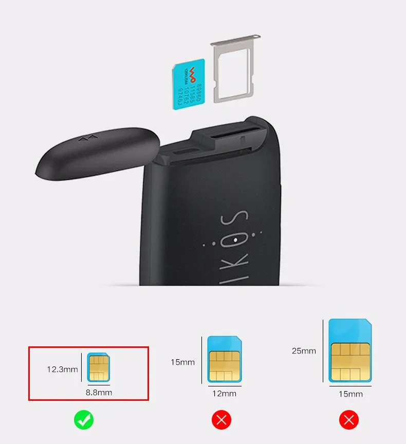 IKOS Two Active SIM Cards Adapter For iPhone Dual SIM Cards Bluetooth Adapter For iPhone14/13Pro Max iPod iPad IOS10 Above-5
