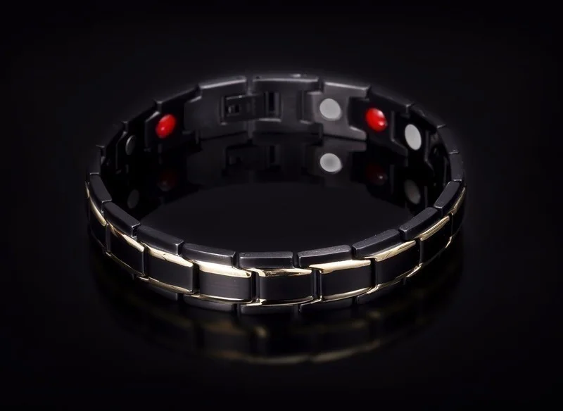 Hot Sale Luxury Fashion Health Energy Bracelet Men Stainless Steel Bio Magnetic Anti-fatigue Anti-radiation Bracelets Jewelry-8