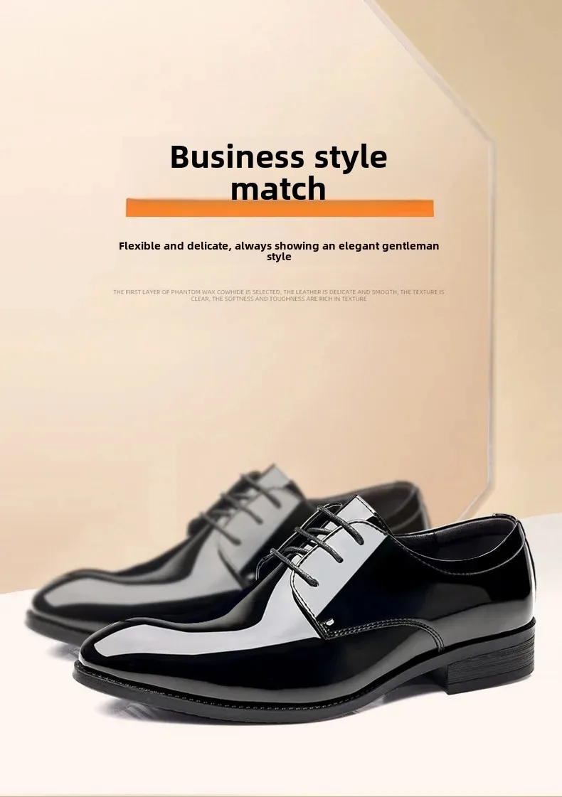 2023 Autumn New Men's Business English Style Formal Shoes Black Leather Casual Shoes For Wedding Office Use-1 2023 Autumn New Men's Business English Style Formal Shoes Black Leather Casual Shoes For Wedding Office Use-1