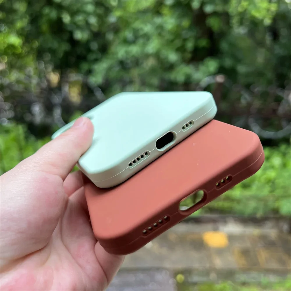 Luxury Original Liquid Silicone Case For iPhone 13 14 15 16 Pro Max phone Cases For iPhone 11 12 14 15 16 Plus Full Logo Cover-7