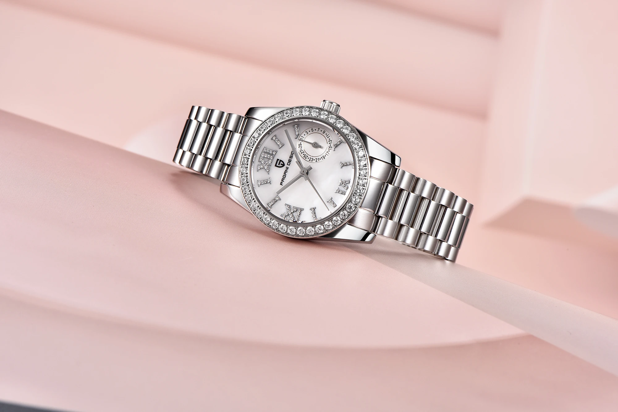 PAGANI DESIGN 2024 New 32MM Women's Wristwatch Elegant Luxury Quartz Watch For Women Fashion Waterproof Watches Sapphire Clock-12