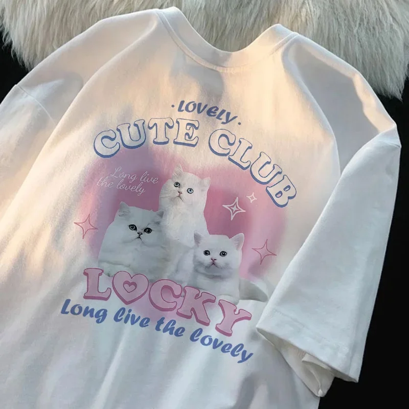 Summer Short Sleeve Women's Cute Sweet Casual T-shirt Japanese Casual Style Short Sleeve T-shirt Young Student Fashion T-shirt-5