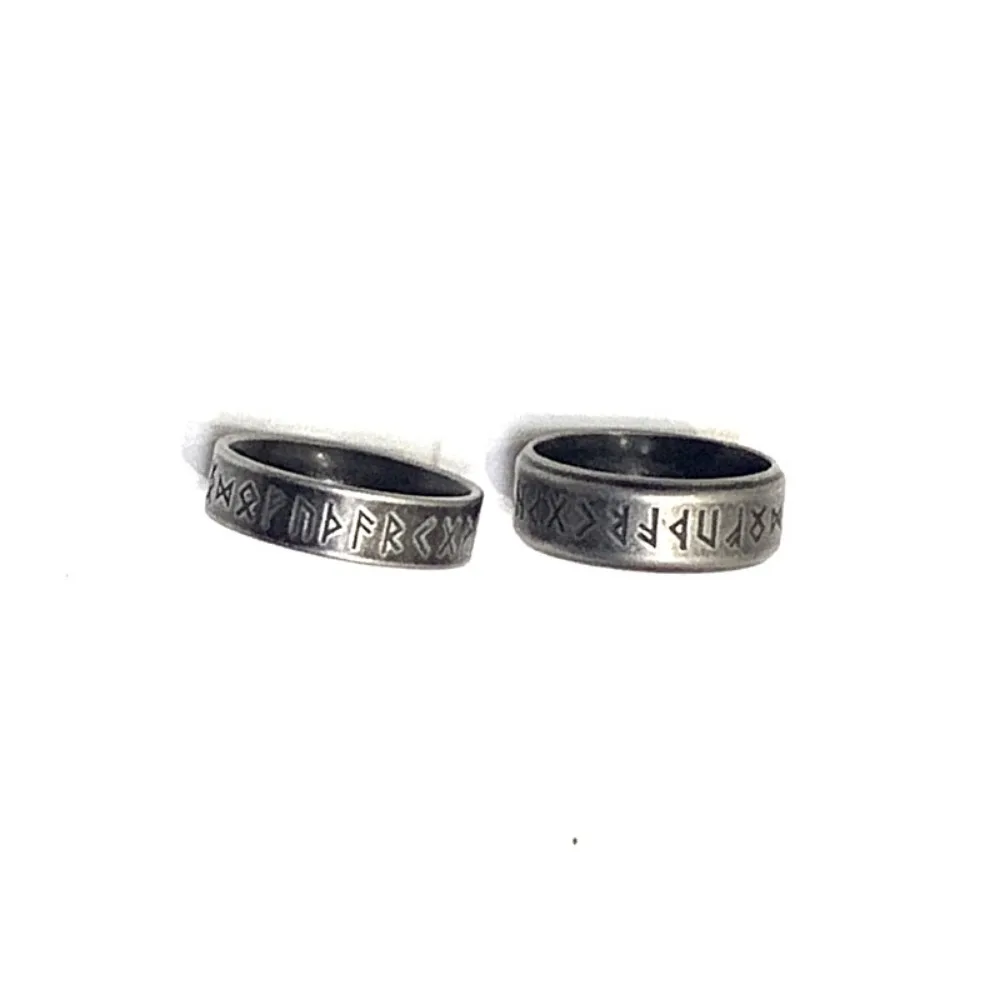 Europe and The United States New Vintage Viking Rune Ancient Ring Men's Fashion Trend Retro Punk Party Accessories Jewelry Gifts-2 Europe and The United States New Vintage Viking Rune Ancient Ring Men's Fashion Trend Retro Punk Party Accessories Jewelry Gifts-2