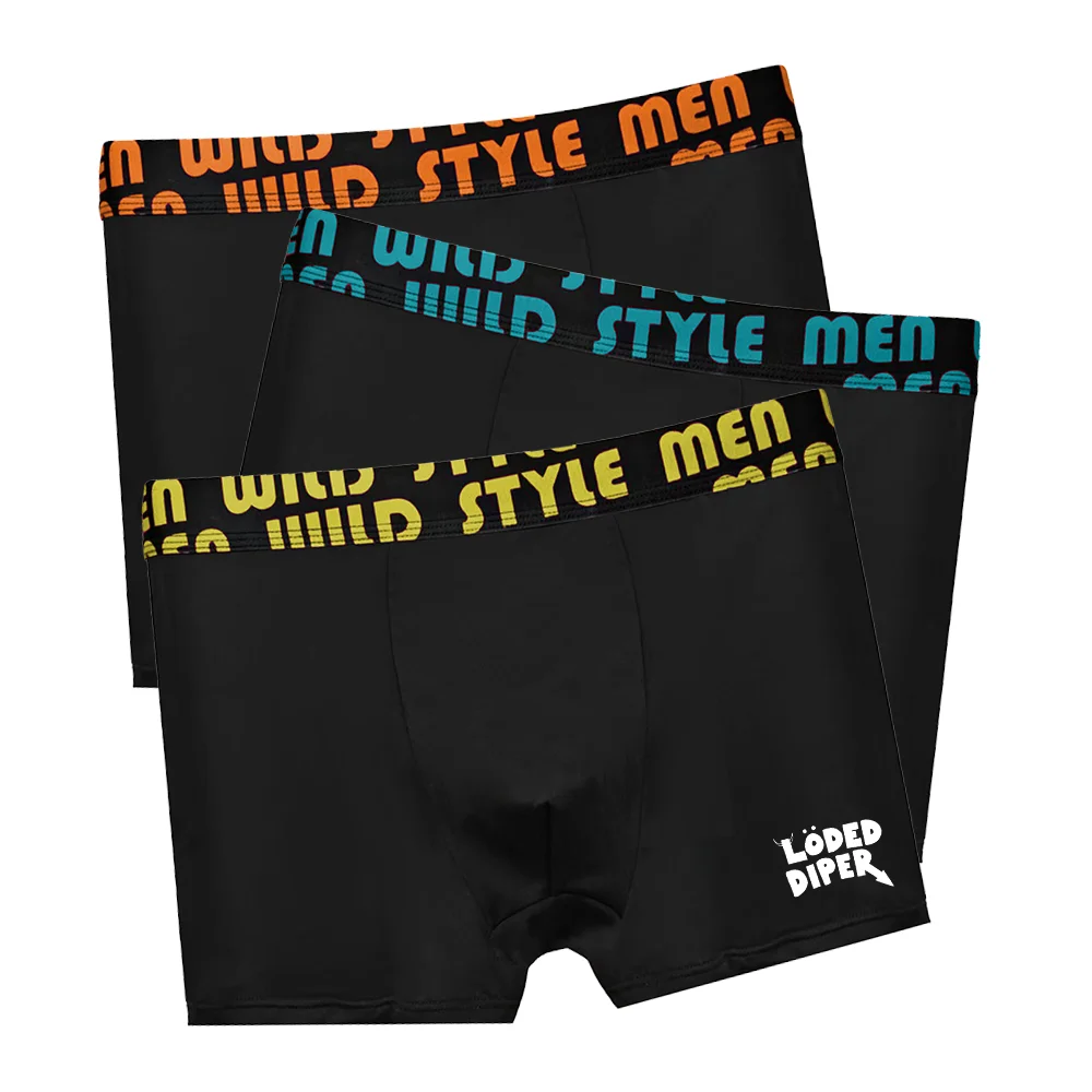 3/4 pcs Men's Underpants Sexy Men Polyester Boxer Shorts Sexy Medium Long Mens Panties Letter Boxers Underwear For Man-7 3/4 pcs Men's Underpants Sexy Men Polyester Boxer Shorts Sexy Medium Long Mens Panties Letter Boxers Underwear For Man-7