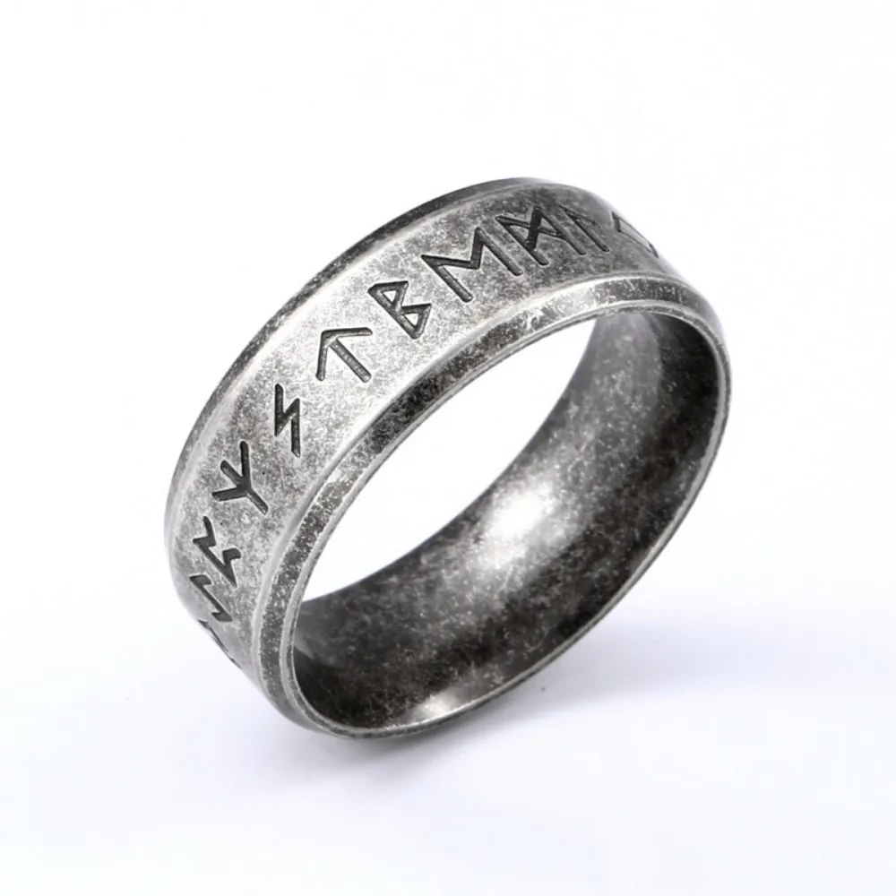 Europe and The United States New Vintage Viking Rune Ancient Ring Men's Fashion Trend Retro Punk Party Accessories Jewelry Gifts-1 Europe and The United States New Vintage Viking Rune Ancient Ring Men's Fashion Trend Retro Punk Party Accessories Jewelry Gifts-1