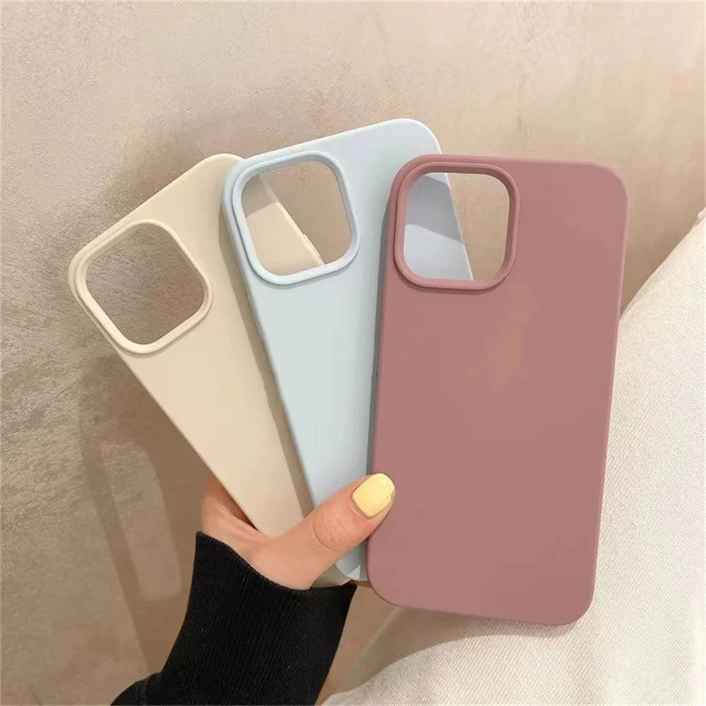 Luxury Original Liquid Silicone Case For iPhone 13 14 15 16 Pro Max phone Cases For iPhone 11 12 14 15 16 Plus Full Logo Cover-1
