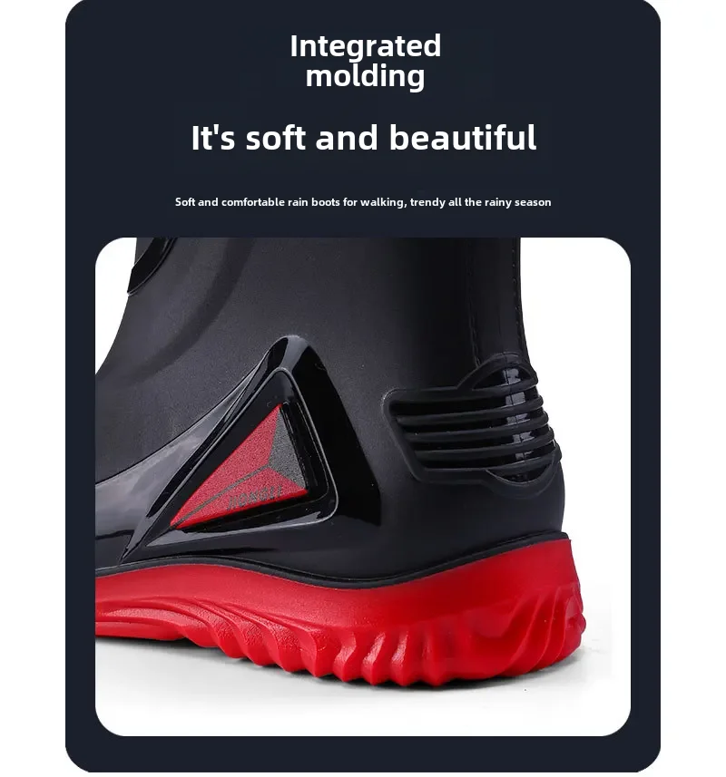 Waterproof Men's Rain Shoes Outdoor Non-slip Work Shoes Fleece Lined Cotton Warm Rain Boots Kitchen Footwear Male-15 Waterproof Men's Rain Shoes Outdoor Non-slip Work Shoes Fleece Lined Cotton Warm Rain Boots Kitchen Footwear Male-15