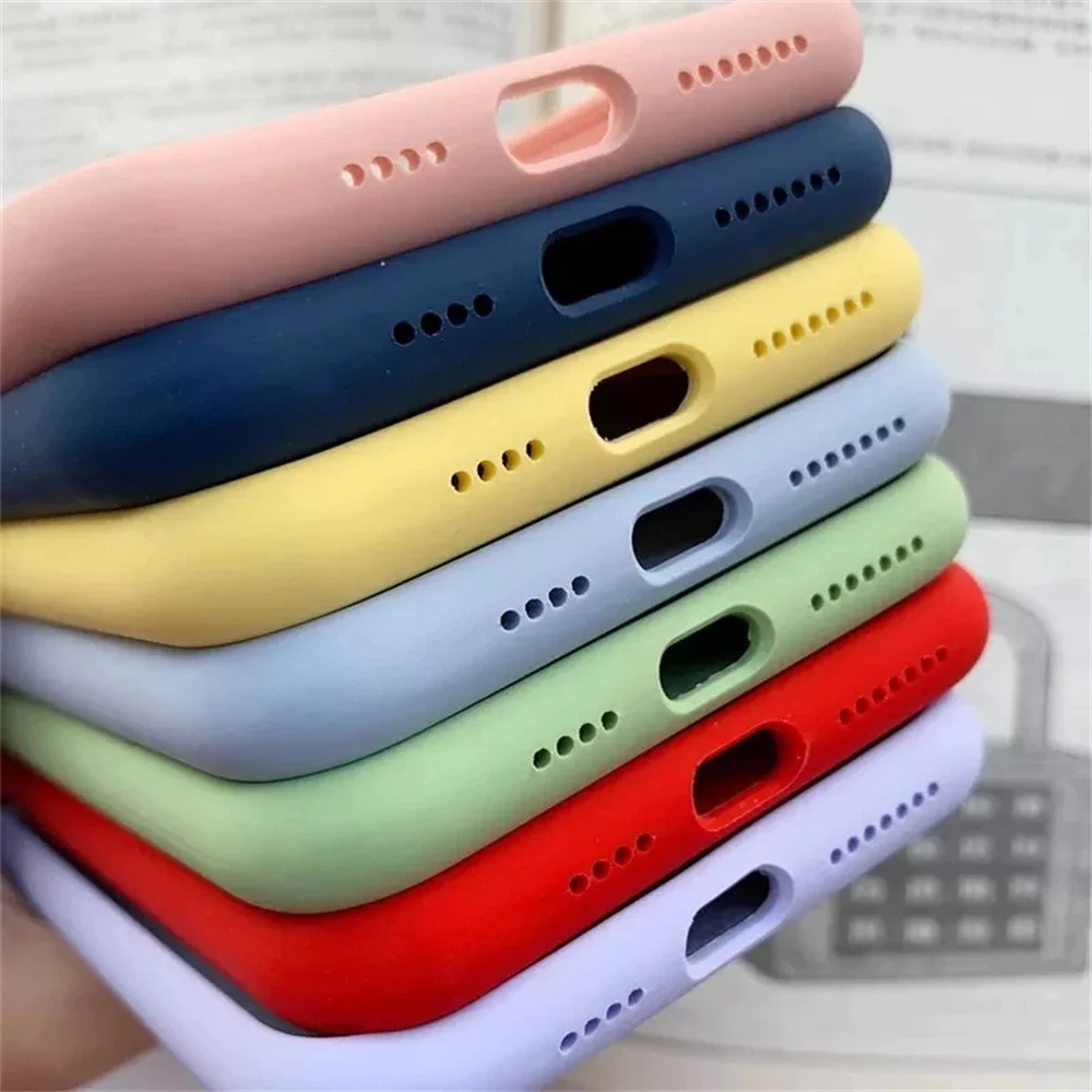 Luxury Original Liquid Silicone Case For iPhone 13 14 15 16 Pro Max phone Cases For iPhone 11 12 14 15 16 Plus Full Logo Cover-4