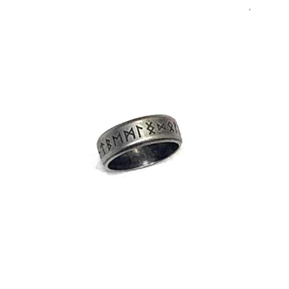 Europe and The United States New Vintage Viking Rune Ancient Ring Men's Fashion Trend Retro Punk Party Accessories Jewelry Gifts-4 Europe and The United States New Vintage Viking Rune Ancient Ring Men's Fashion Trend Retro Punk Party Accessories Jewelry Gifts-4