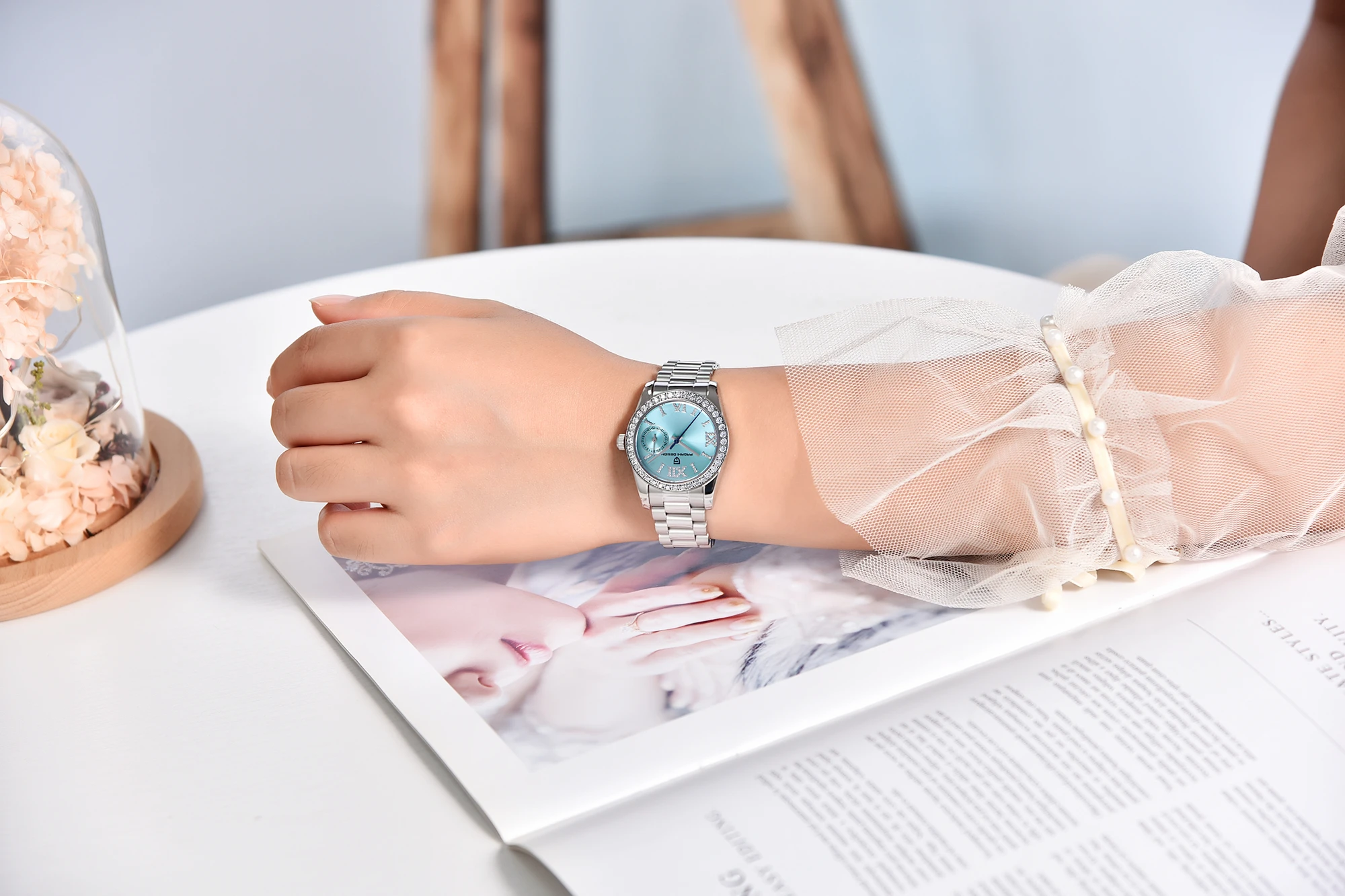 PAGANI DESIGN 2024 New 32MM Women's Wristwatch Elegant Luxury Quartz Watch For Women Fashion Waterproof Watches Sapphire Clock-7