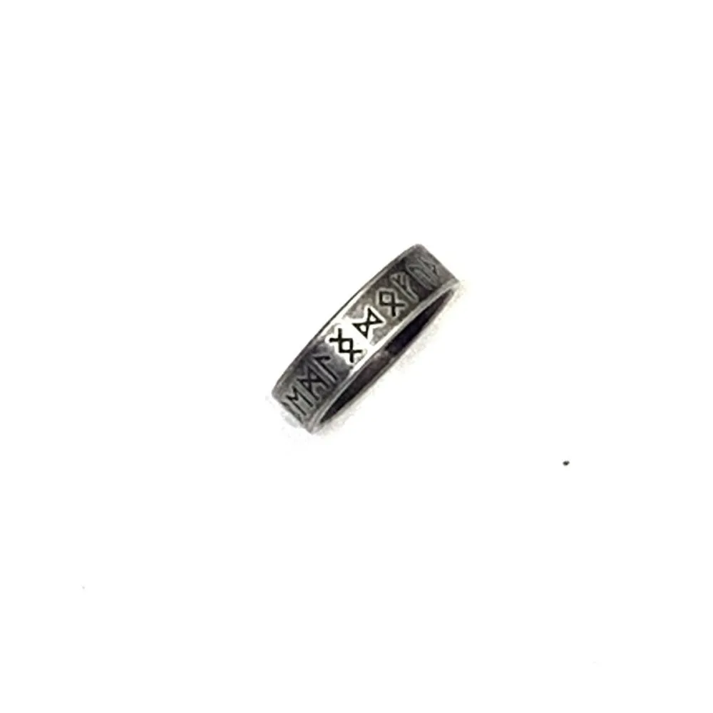 Europe and The United States New Vintage Viking Rune Ancient Ring Men's Fashion Trend Retro Punk Party Accessories Jewelry Gifts-5 Europe and The United States New Vintage Viking Rune Ancient Ring Men's Fashion Trend Retro Punk Party Accessories Jewelry Gifts-5