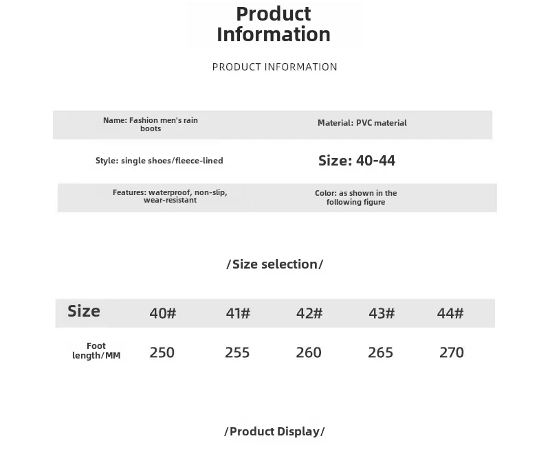 Waterproof Men's Rain Shoes Outdoor Non-slip Work Shoes Fleece Lined Cotton Warm Rain Boots Kitchen Footwear Male-9 Waterproof Men's Rain Shoes Outdoor Non-slip Work Shoes Fleece Lined Cotton Warm Rain Boots Kitchen Footwear Male-9