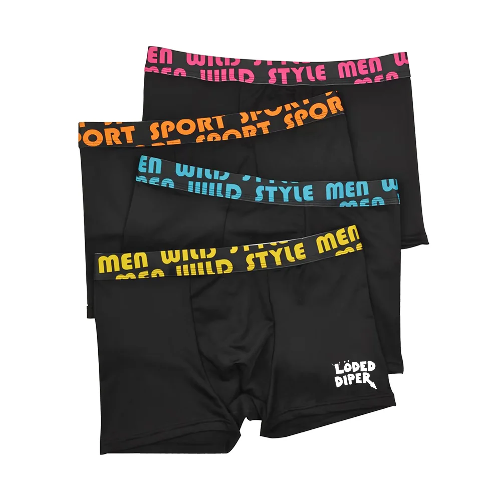 3/4 pcs Men's Underpants Sexy Men Polyester Boxer Shorts Sexy Medium Long Mens Panties Letter Boxers Underwear For Man-5 3/4 pcs Men's Underpants Sexy Men Polyester Boxer Shorts Sexy Medium Long Mens Panties Letter Boxers Underwear For Man-5