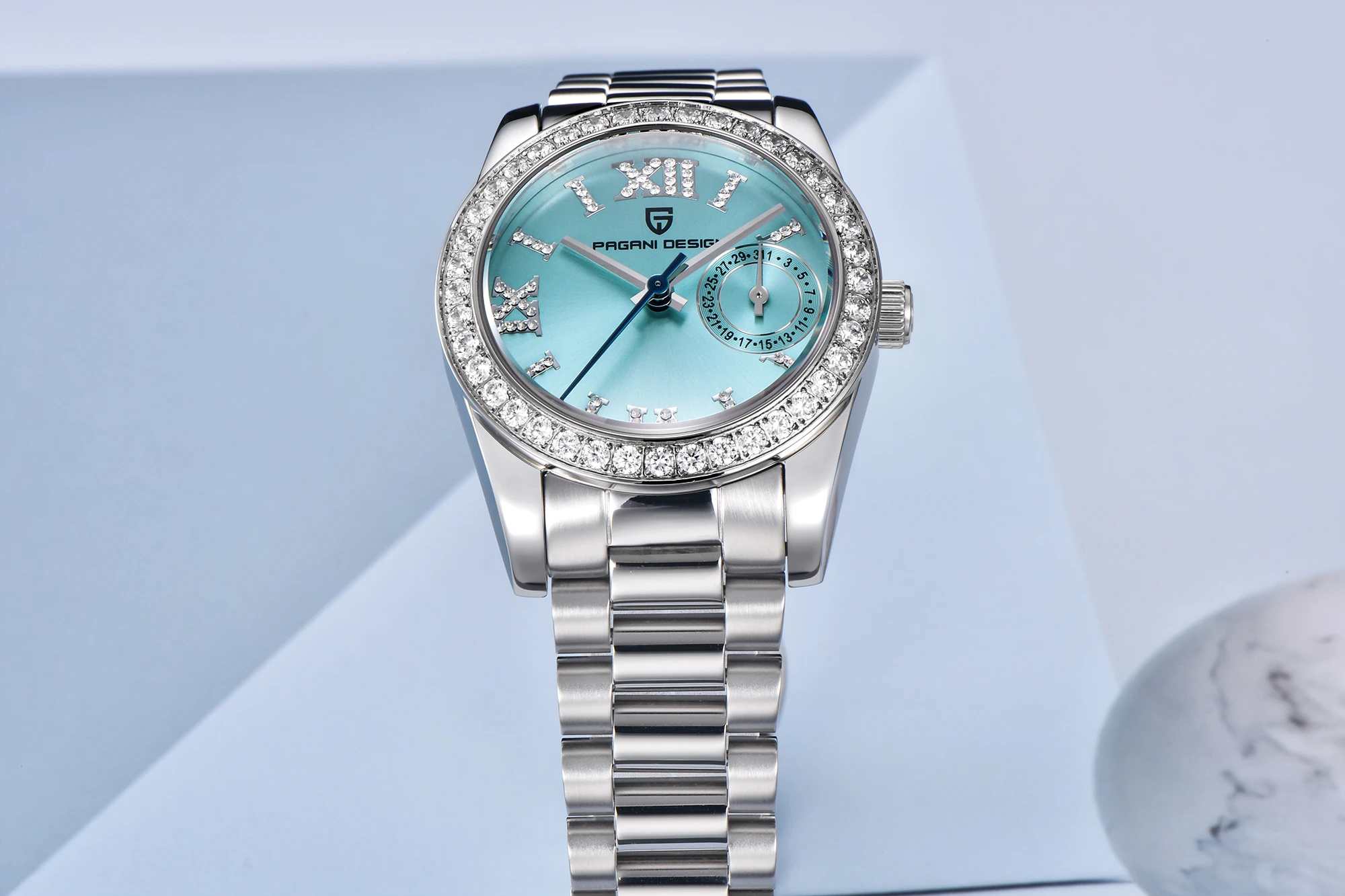 PAGANI DESIGN 2024 New 32MM Women's Wristwatch Elegant Luxury Quartz Watch For Women Fashion Waterproof Watches Sapphire Clock-3